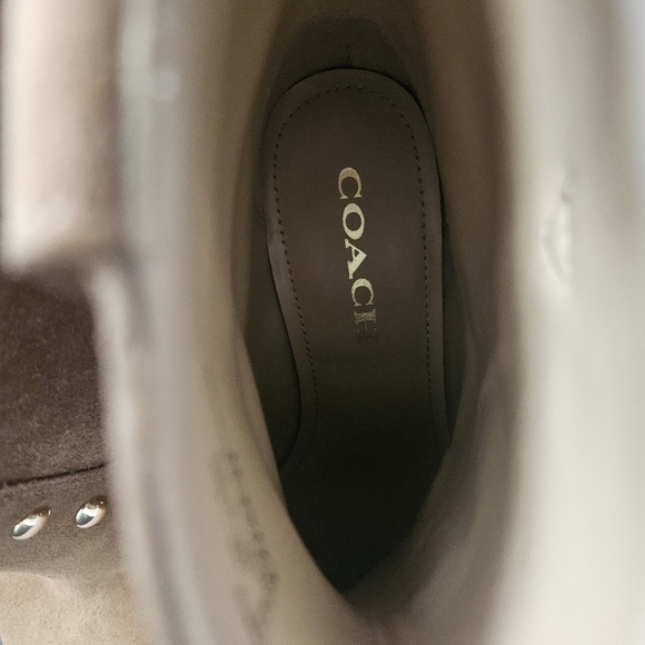 New Authentic Coach Women’s Paline Suede Bootie in Coconut Color Boots Sz 7 NWOT - Picture 7 of 8